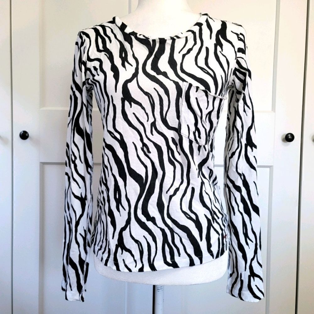 n:PHILANTHROPY zebra print long sleeve top